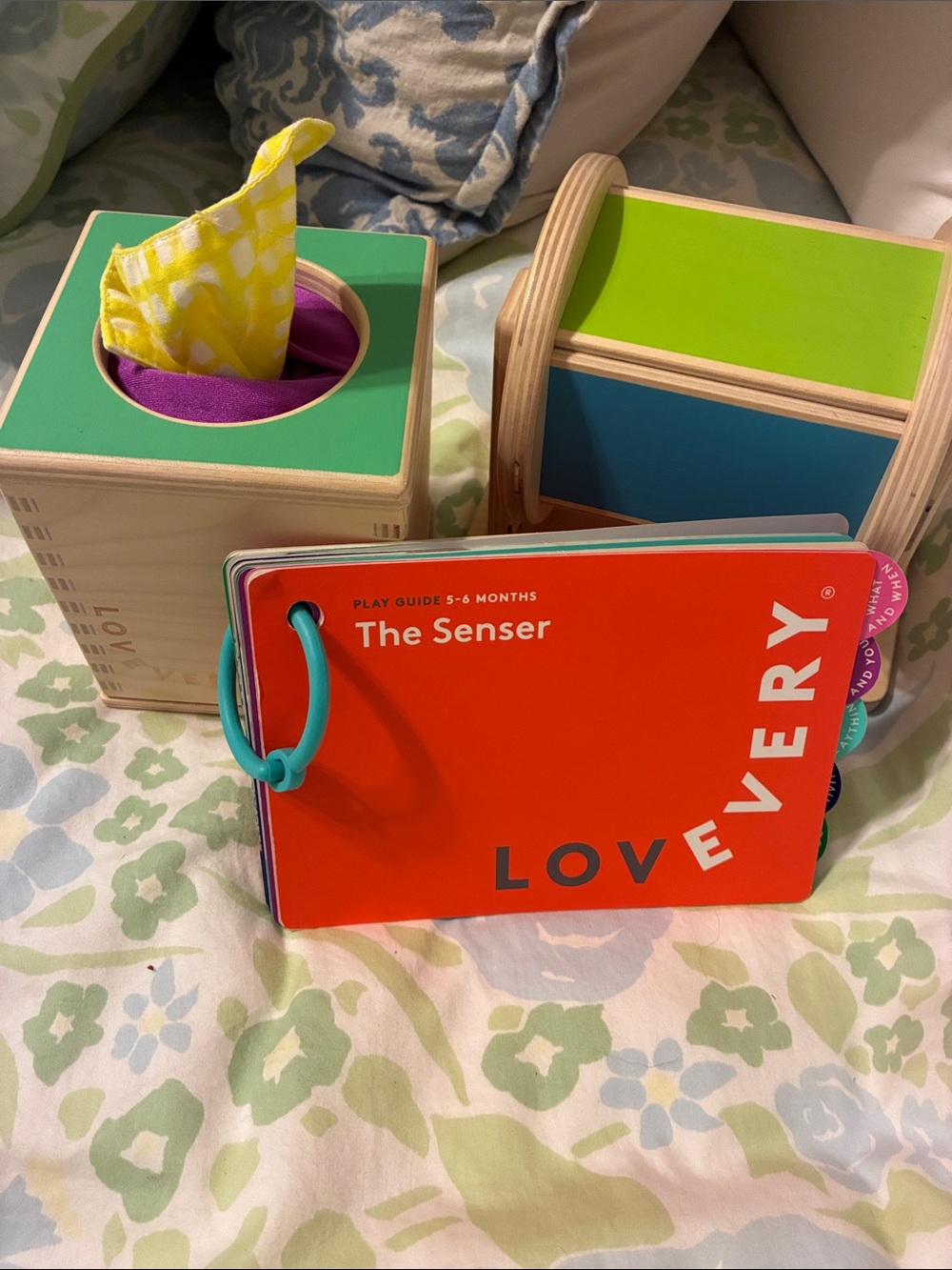The Senser Board Book & Wooden Sensory Toys - Bright Multicolor